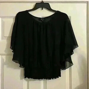 Womens BCX black blouse top‎ size XS